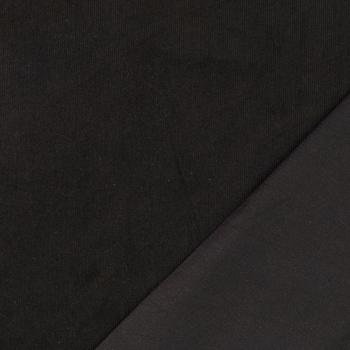 Cord-Stretch, uni, schwarz